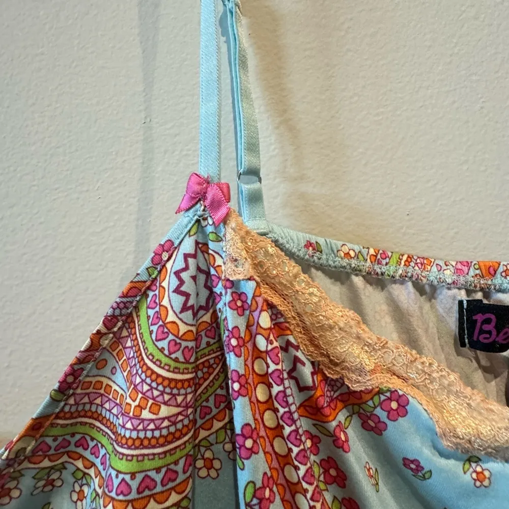 Betseyville by Betsey Johnson Floral Paisley Patterned Slip Nightie size XL - Image 5