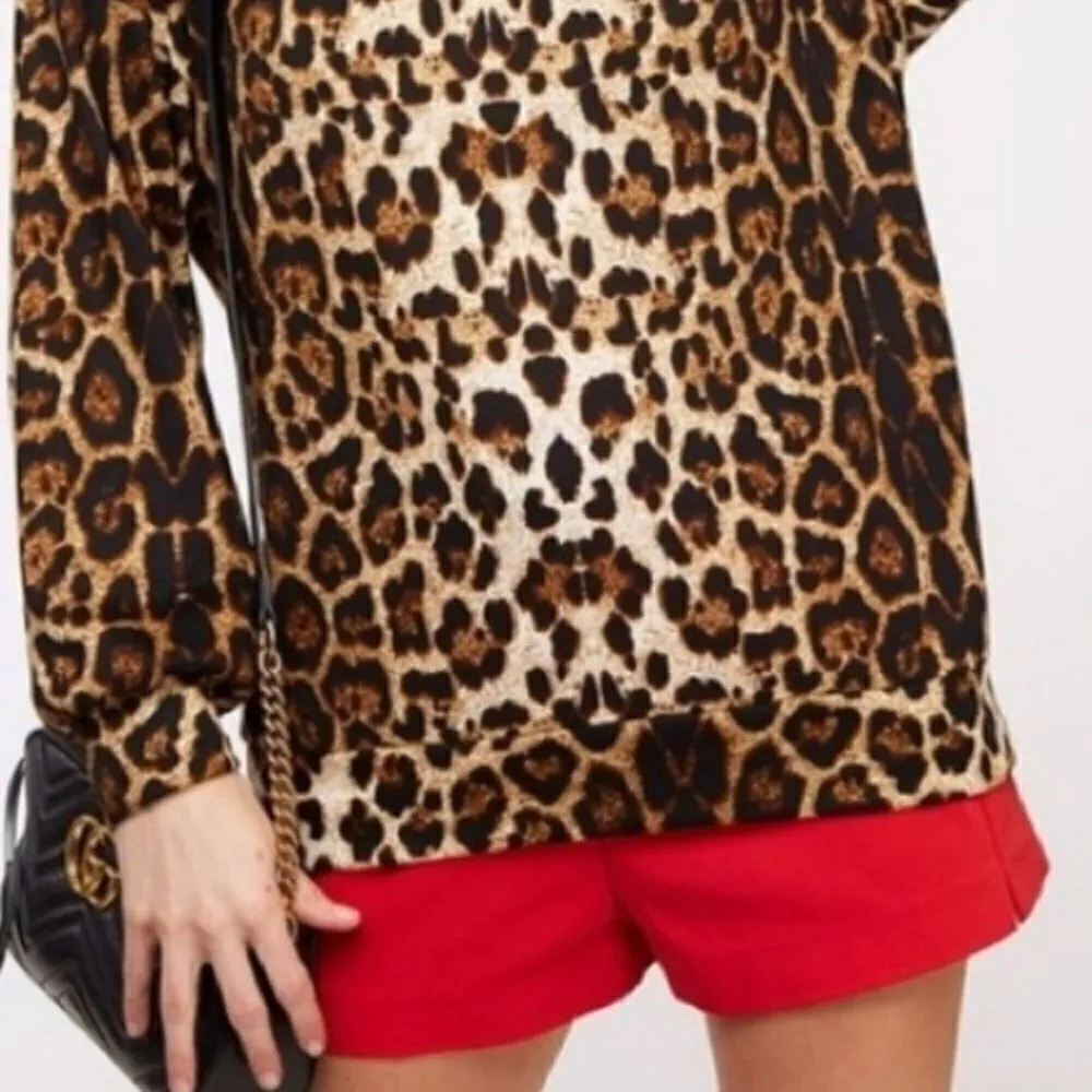 Leopard V Neck Buckle Top‎ - Image 10