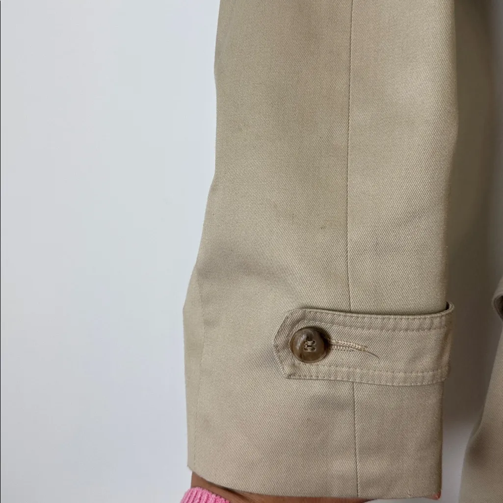 Christian Dior vintage Beige Trench Coat sz L - Image 6