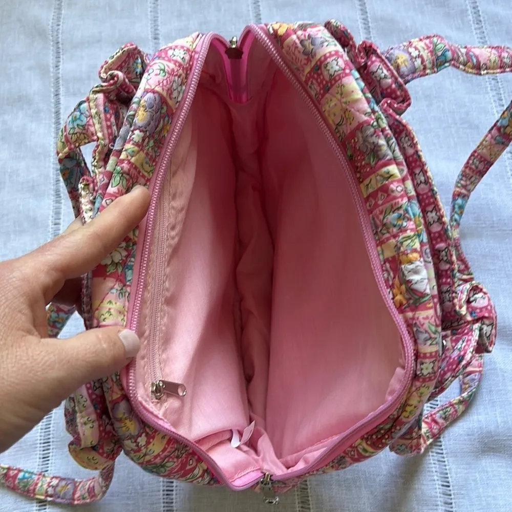 Quilted Pastel Floral Shoulder Bag - Image 6