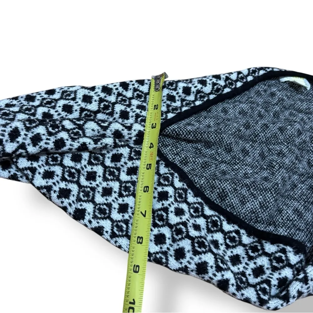 Maeve Anthropologie Black White Knitted Sweater Shrug 2pc Top - Size XSmall - Image 10