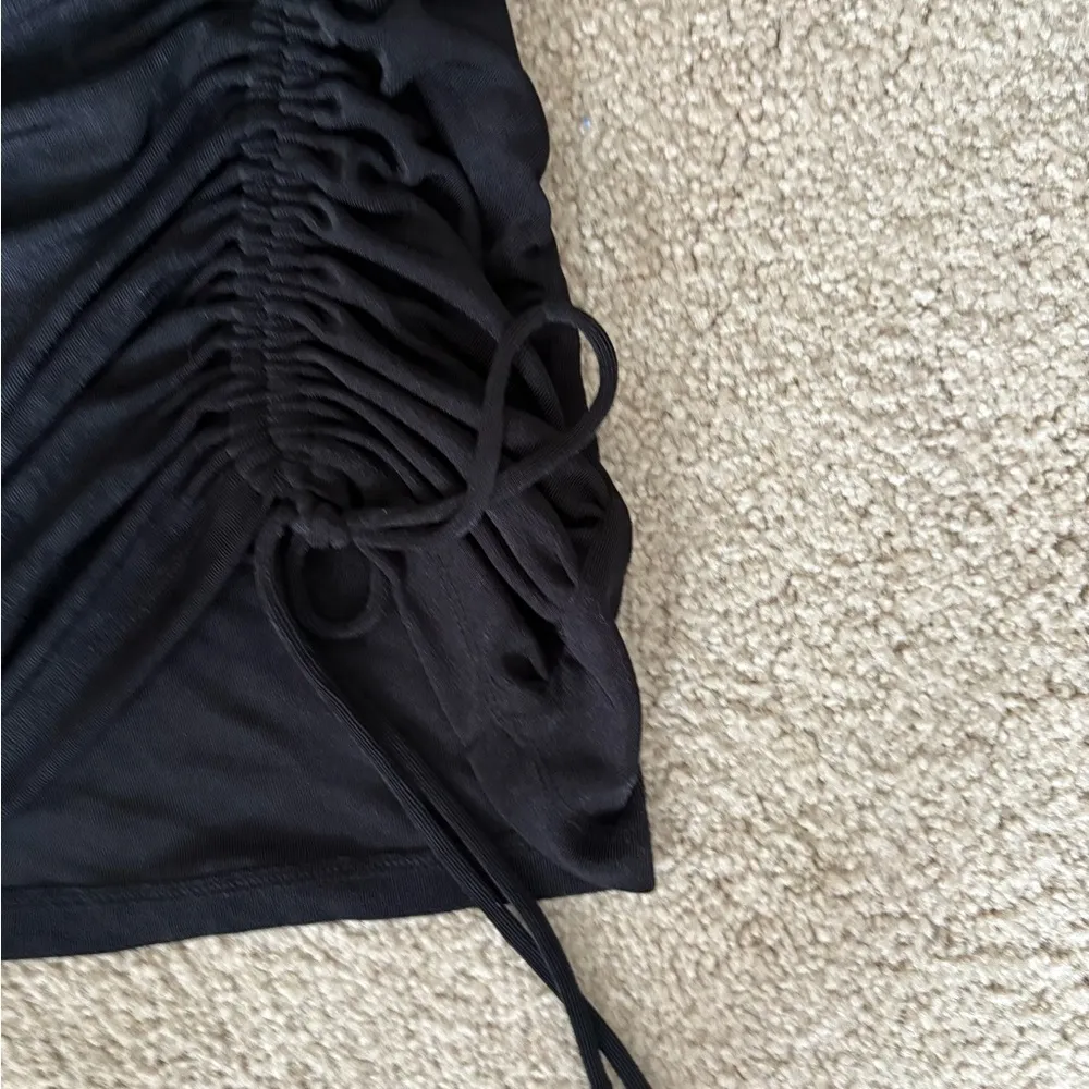 Pamela Mini Black Princess Polly cutout party ruched spandex mini dress size 2 - Image 8