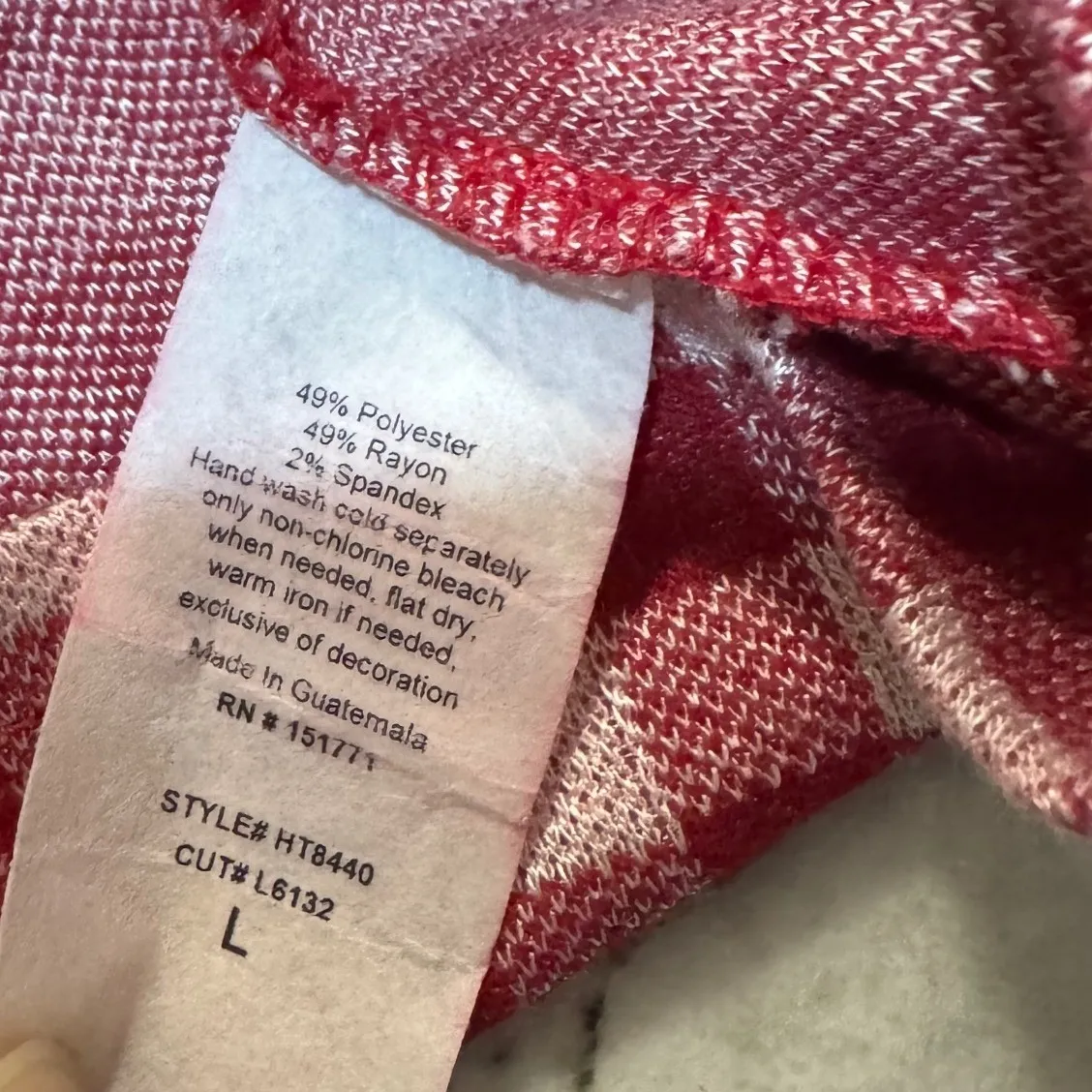 Gilli Red Gingham Wrap Tie Bell Sleeve Cropped Top Size L Boho Western Size L - Image 7