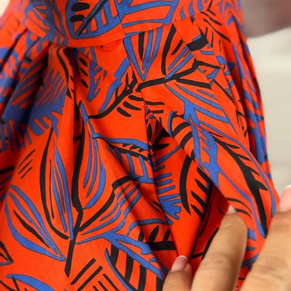 Alexis xTarget Women's Tropical Leaf Short Sleeve Shirt Dress Shirtdress XS. C31 - Image 6