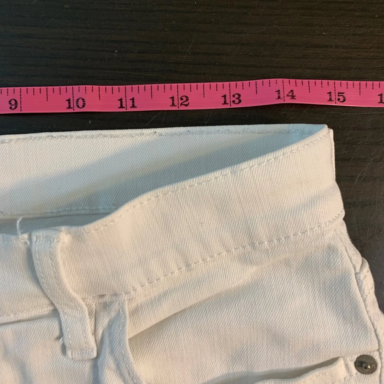 Banana Republic Wide Leg Crop Pants White Pleated High Rise Size 6 28 (29x25.5) - Image 8