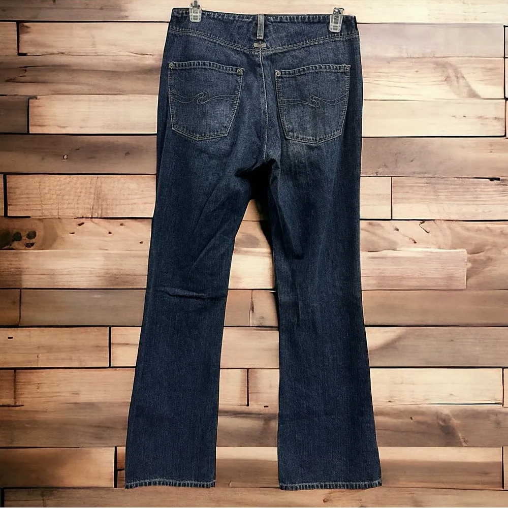 Silver Vintage Slit Side Denim Bootcut Mid Rise Medium Wash Blue Jeans Womens 27 - Image 14