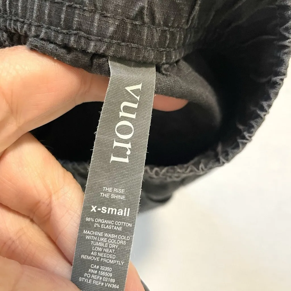 VUORI Ripstop Camo Drawstring Zip Pocket Shorts Cotton Black Gray size XS - Image 8