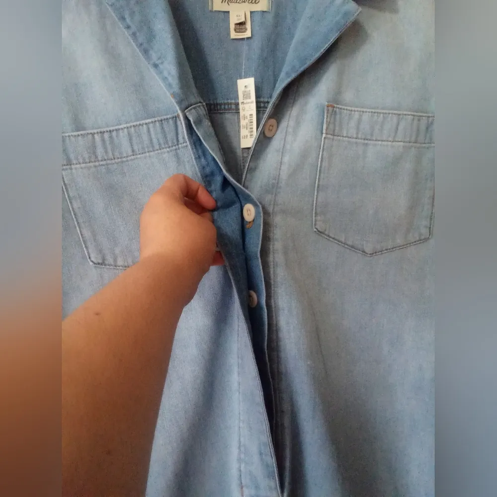 Madewell denim utility romper women's  NWT - Image 7