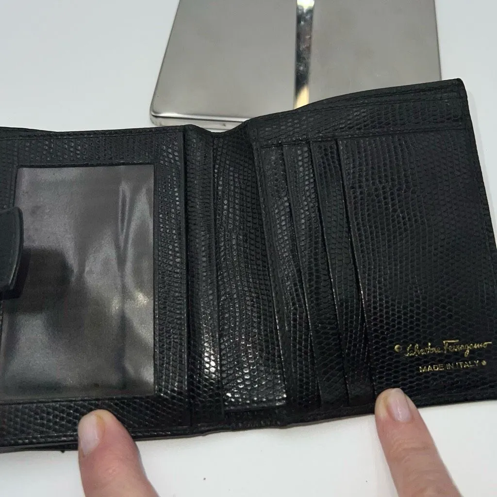 Salvatore Ferragamo Vara Bifold Leather Wallet - Image 4