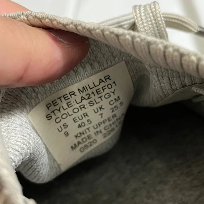 Peter Millar Hyper light Glide‎ Gray Knit Shoes Golf Performance Womens Size 9 - Image 7