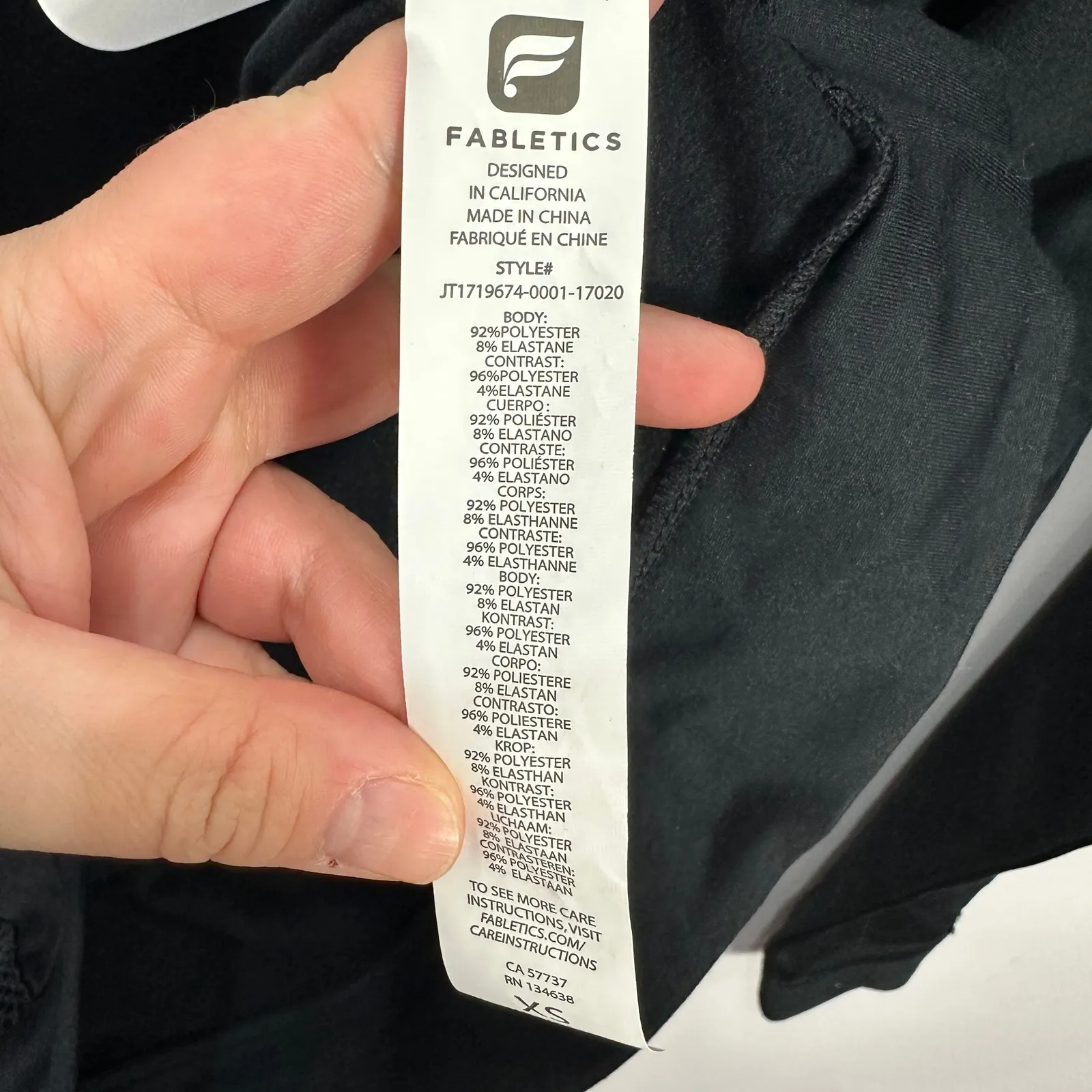 Fabletics Gigi Pullover Black Half Zip Sweatshirt Mesh Pockets Athleisure XS - Image 7