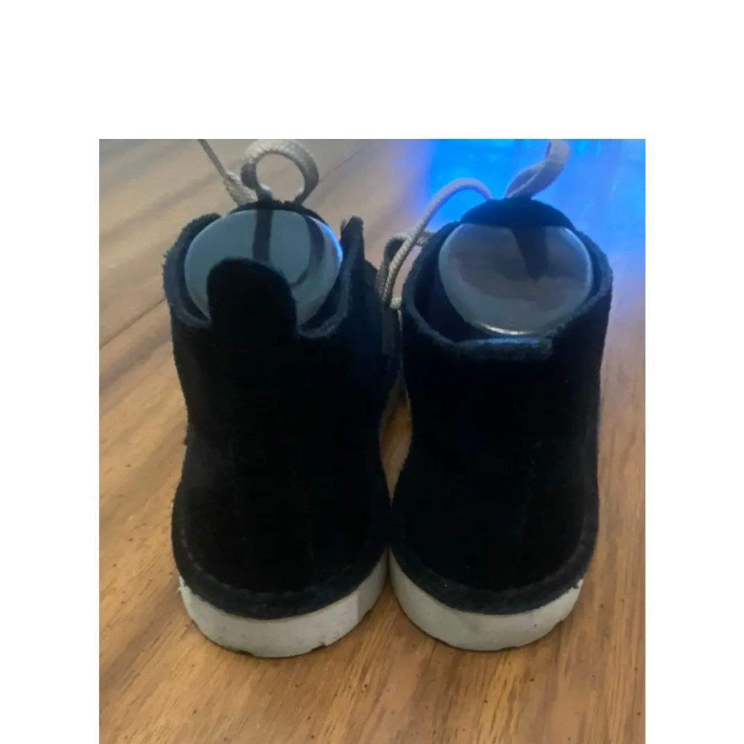 Clarks Originals Black Suede Chukka Ankle Boots Women’s 8 EU 39 Crepe Sole - Image 3