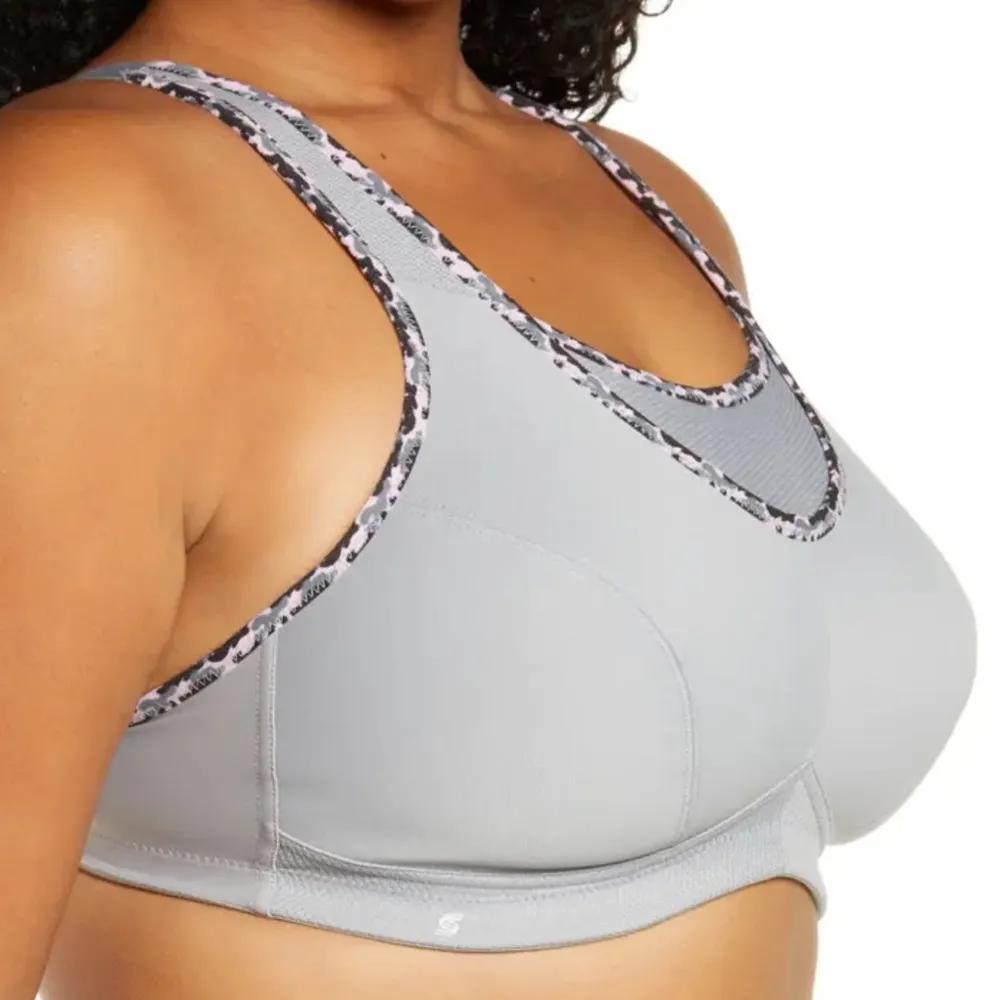 Glamorise Sports Bra Silver No - Image 3