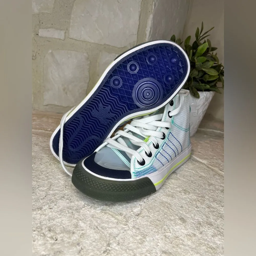 Adidas Nizza hi-top sneakers sz 4 - Image 6