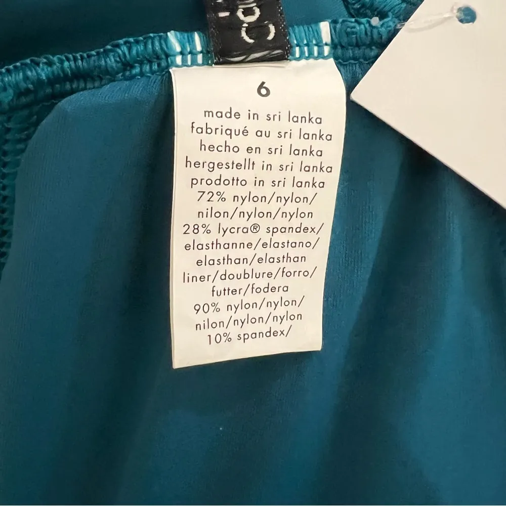 Calvin Klein One Piece Swimsuit in Teal, Size 6, NWT - Image 6