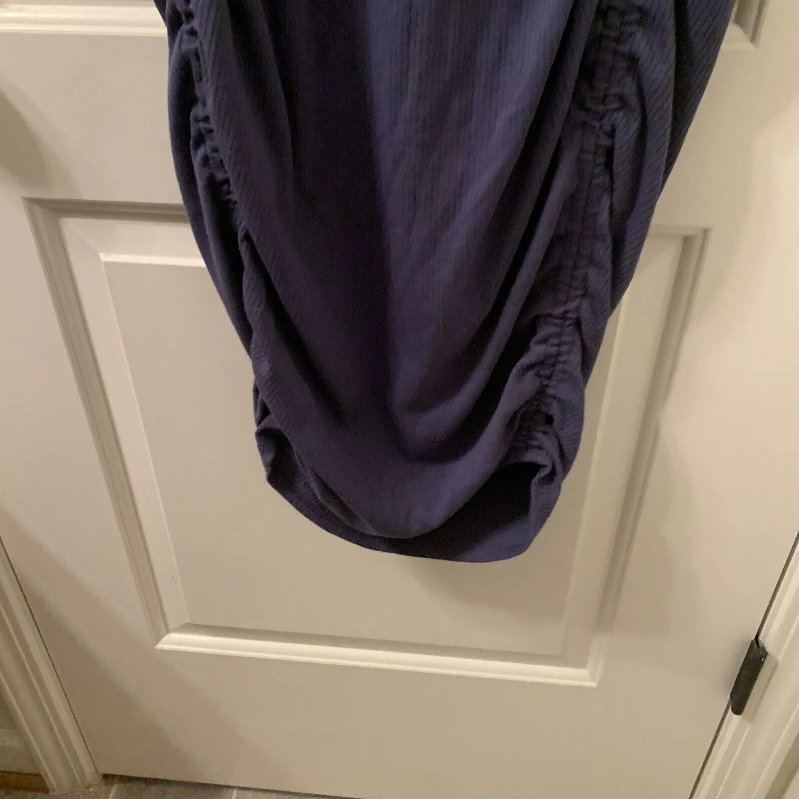 Isabel Maternity by Ingrid & Isabel Women's Dress Rib Henley Ruched Sides Size S - Image 15