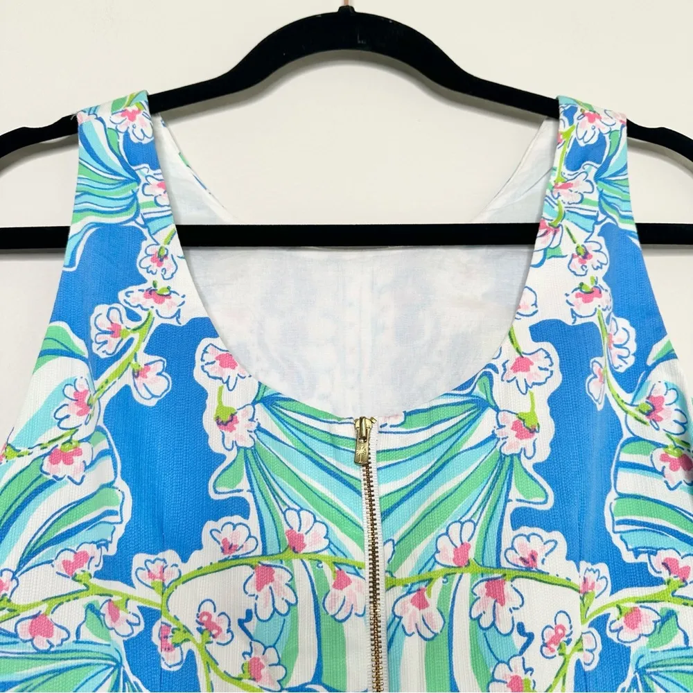 NWT Lilly Pulitzer Cathy Shift Dress in Bay Blue Coasting Engineered Shell - Image 7