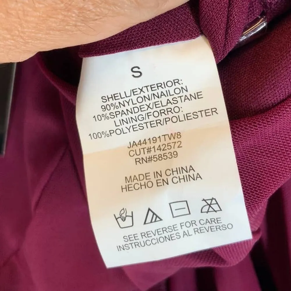 Speechless | NWT | Small | Halter Tiered Ruffle Mesh Mini Dress In Burgundy - Image 7