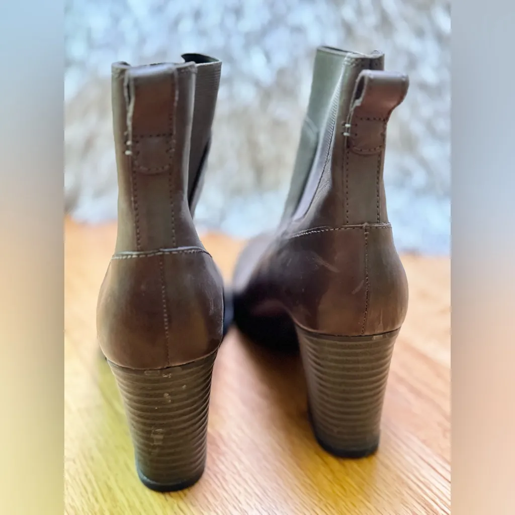 Clarks Collection Women's Verona Ease Fashion Ankle Brown Leather Boots Sz US 7 - Image 6