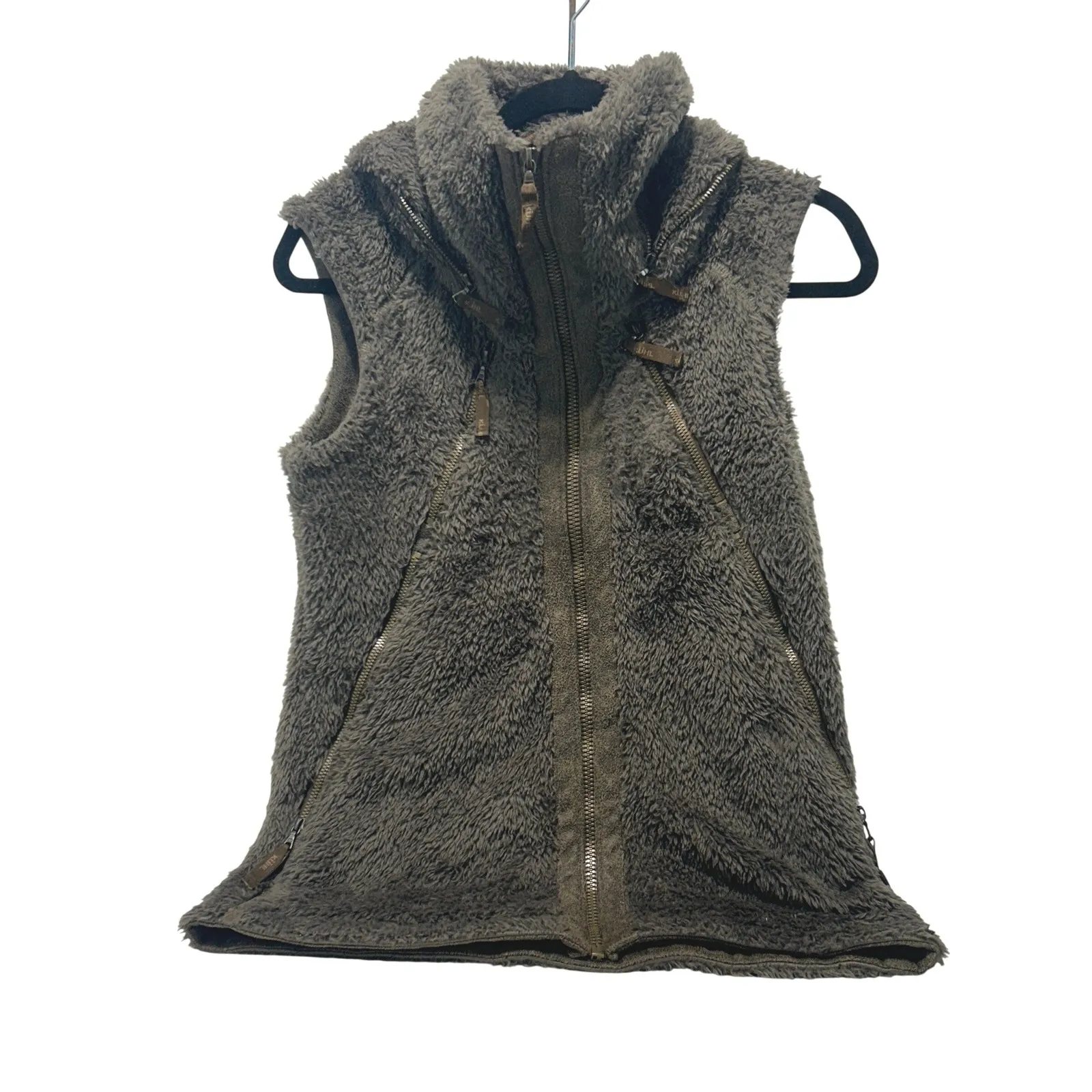 KUHL Flight Women's Breen High Pile Sherpa Fleece Stowaway Hood Full Zip - Small - Image 6