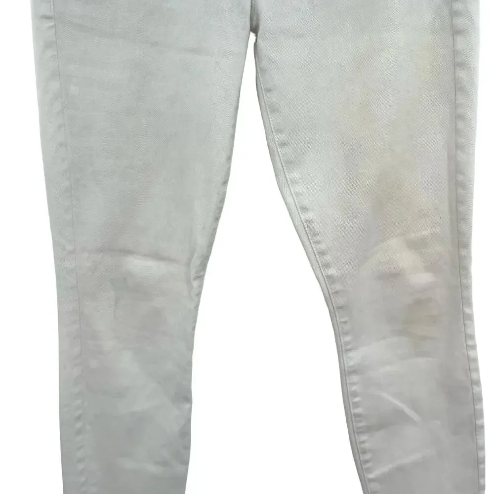 Mother Denim Looker Ankle Fray Jeans in‎ Glass Slipper White Size 26 - Image 6