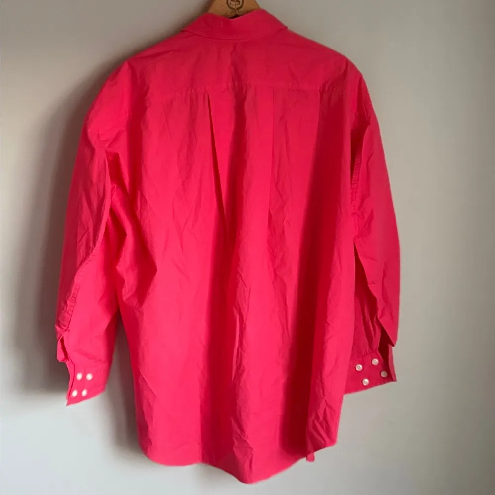 NEW THE FRANKIE SHOP Melody Oversized Organic Cotton-Poplin Shirt XS/S - Image 4