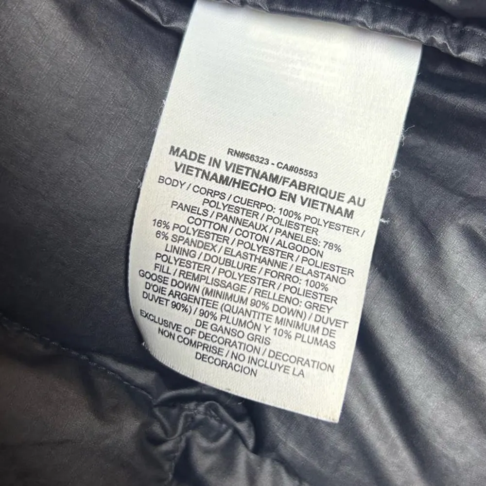 Nike Women's Puffer Black Jacket Size Medium Versatile Collar Goose Down - Image 6