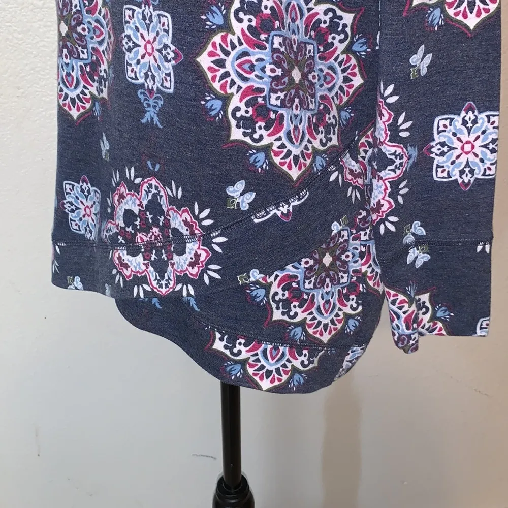 st. john's bay  active blue patterned pullover athletic sweatshirt - Image 5