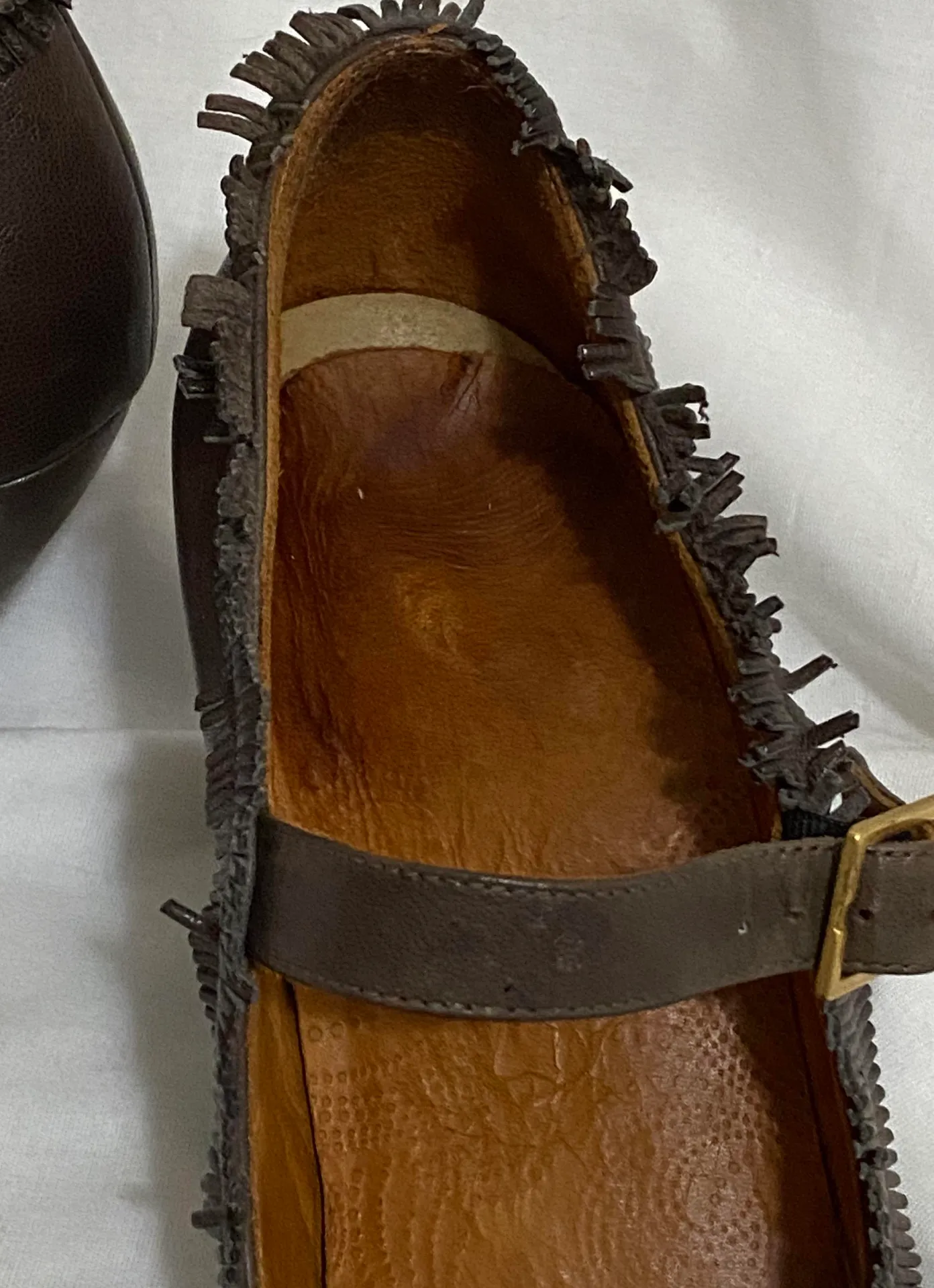 Leather Vintage Looking Heels - Image 4