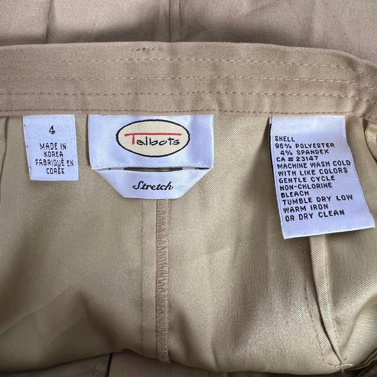 Talbots Women's Khaki Skirt - Image 6