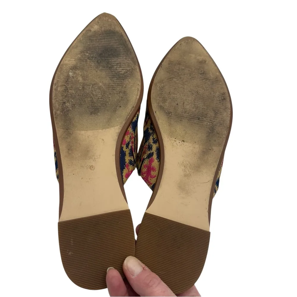 Ollial Tassel Tasseled Mules Slip On Pointed Toe Boho Shoe - Image 8