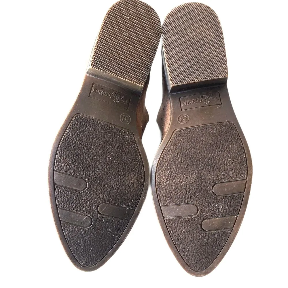 Fergalicious Women's Boots Size 5.5 M Wyatt Ankle Boot Fergie Sand Block Heel - Image 11