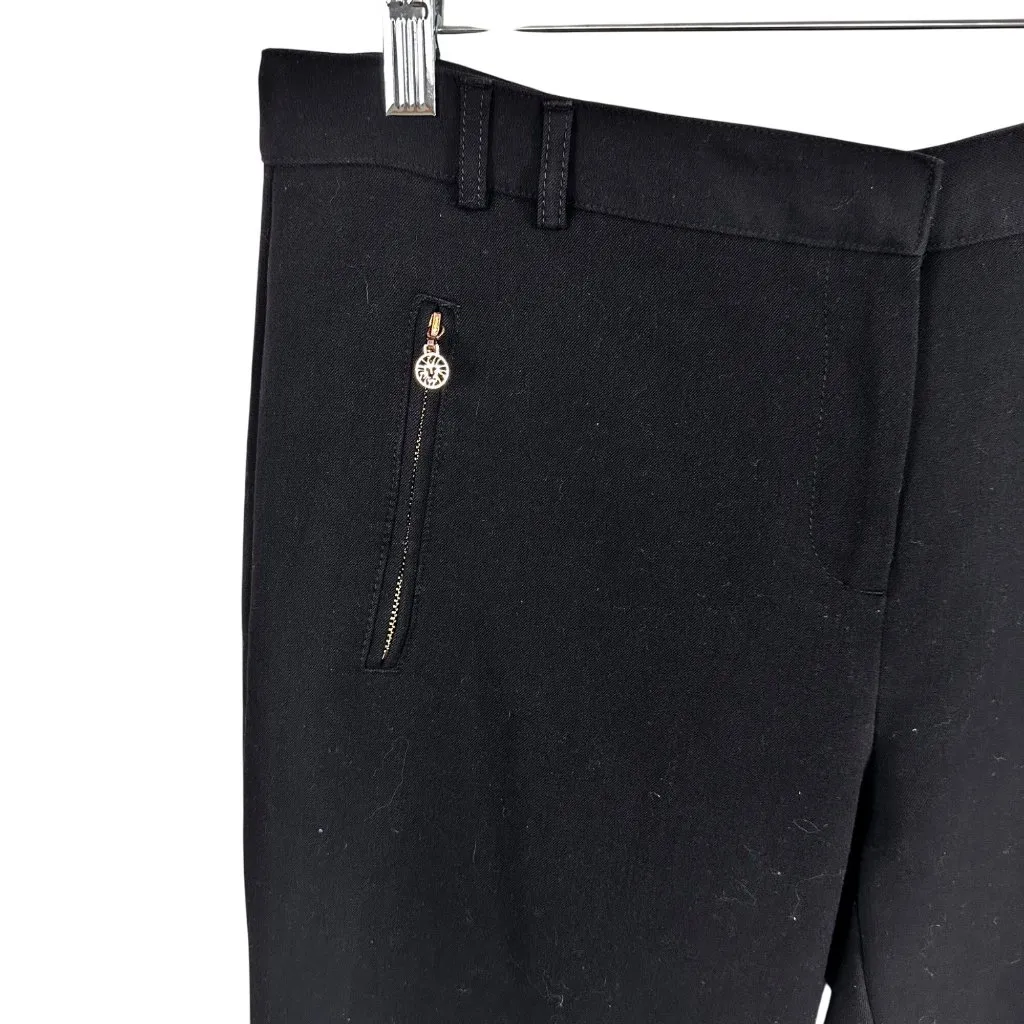 Anne Klein Size 6 Mid-Rise Ankle-Length Womens Pants Zipper Pockets Black - Image 3