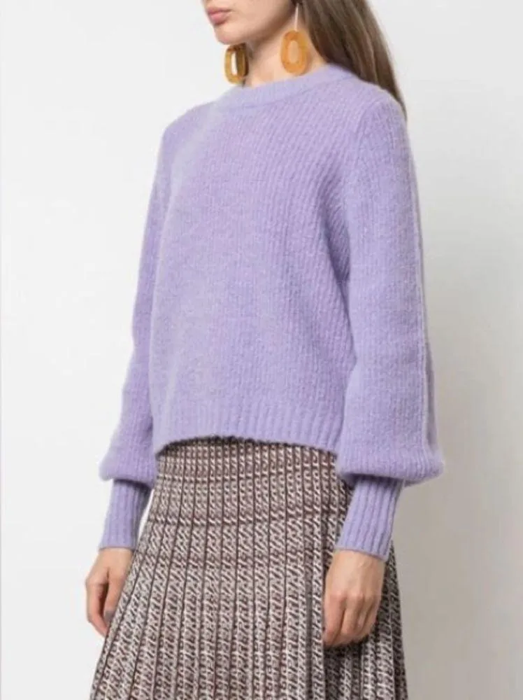 Baum und Pferdgarten Cortney Alpaca Wool Balloon Sleeve Sweater in Creme Melange Size XS - Image 10