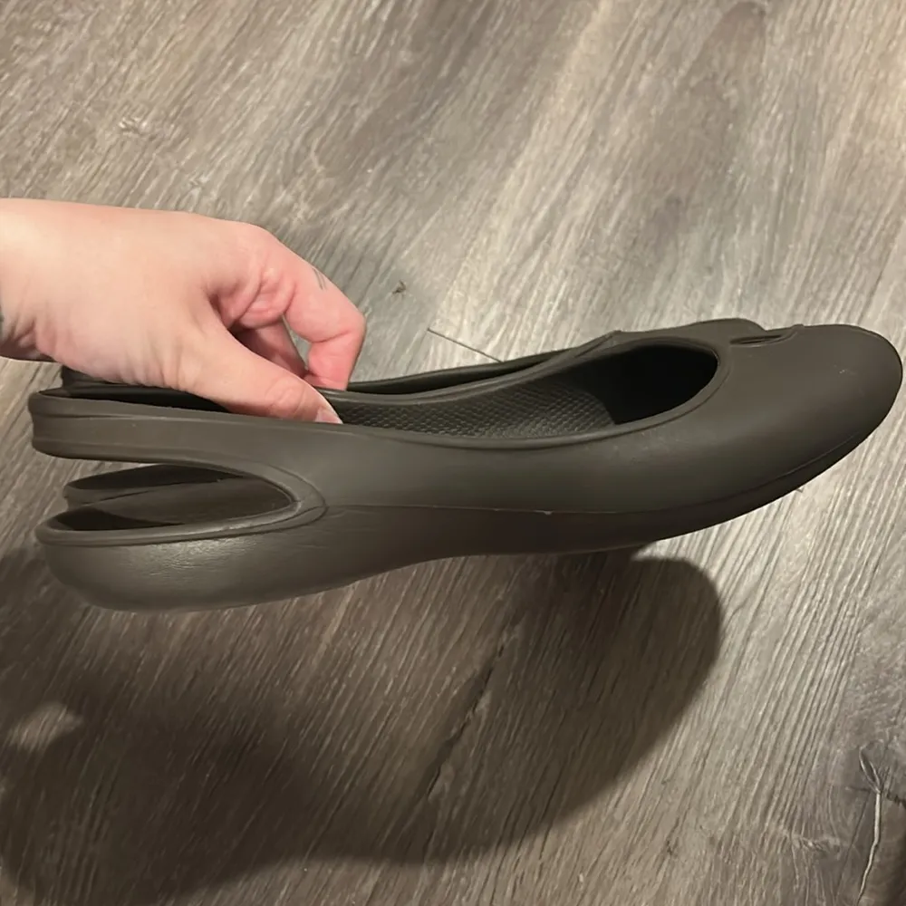 Crocs Olivia Slingback Brown Shoes Flats Iconic Comfort Brown Size 10 - Image 2