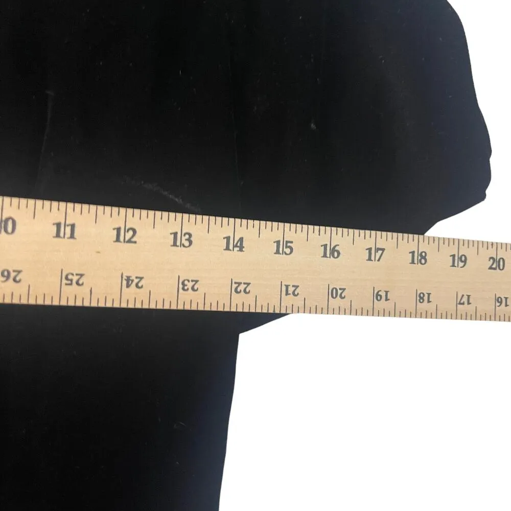 Andree Gay Vintage 90s XS Velvet Fairy Grunge Black Pink Whimsygoth Witchy Dress - Image 9