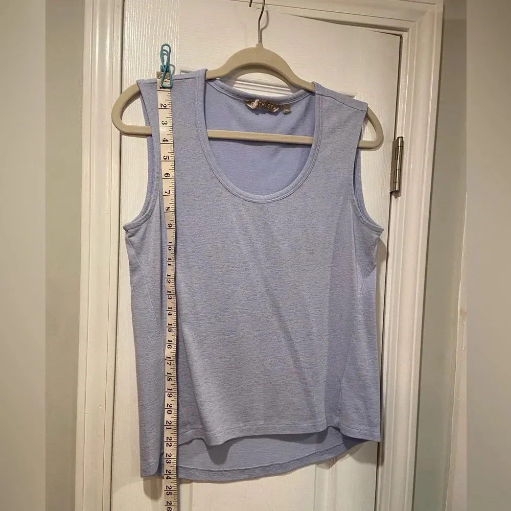Athleta Light Blue Scoop Neck Soft Modal Pullover Stretch Tank Top Size S - Image 6