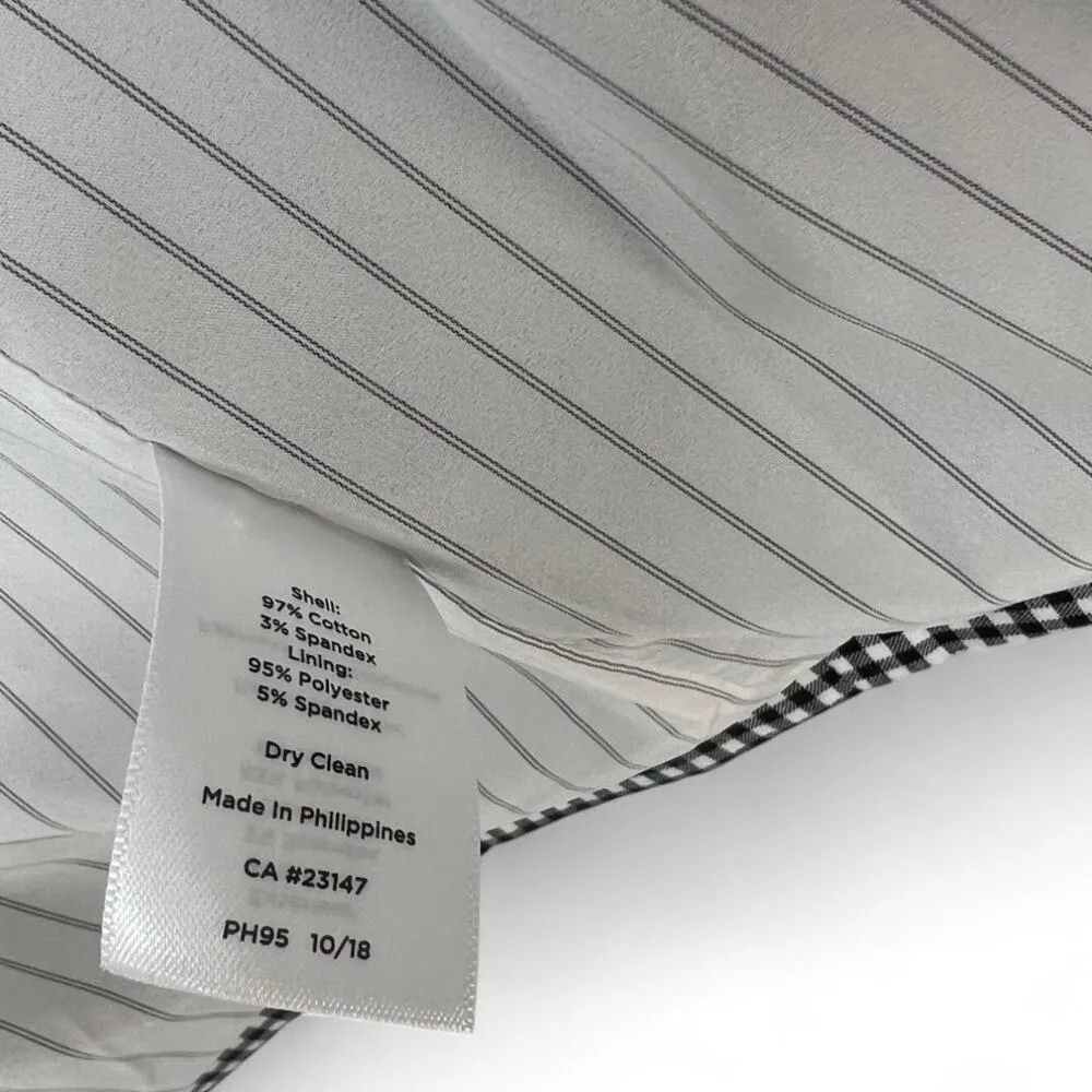 Talbots| 18 W | Classic Linen Blazer Womens Gingham Check  Plus Size Sport Coat - Image 5