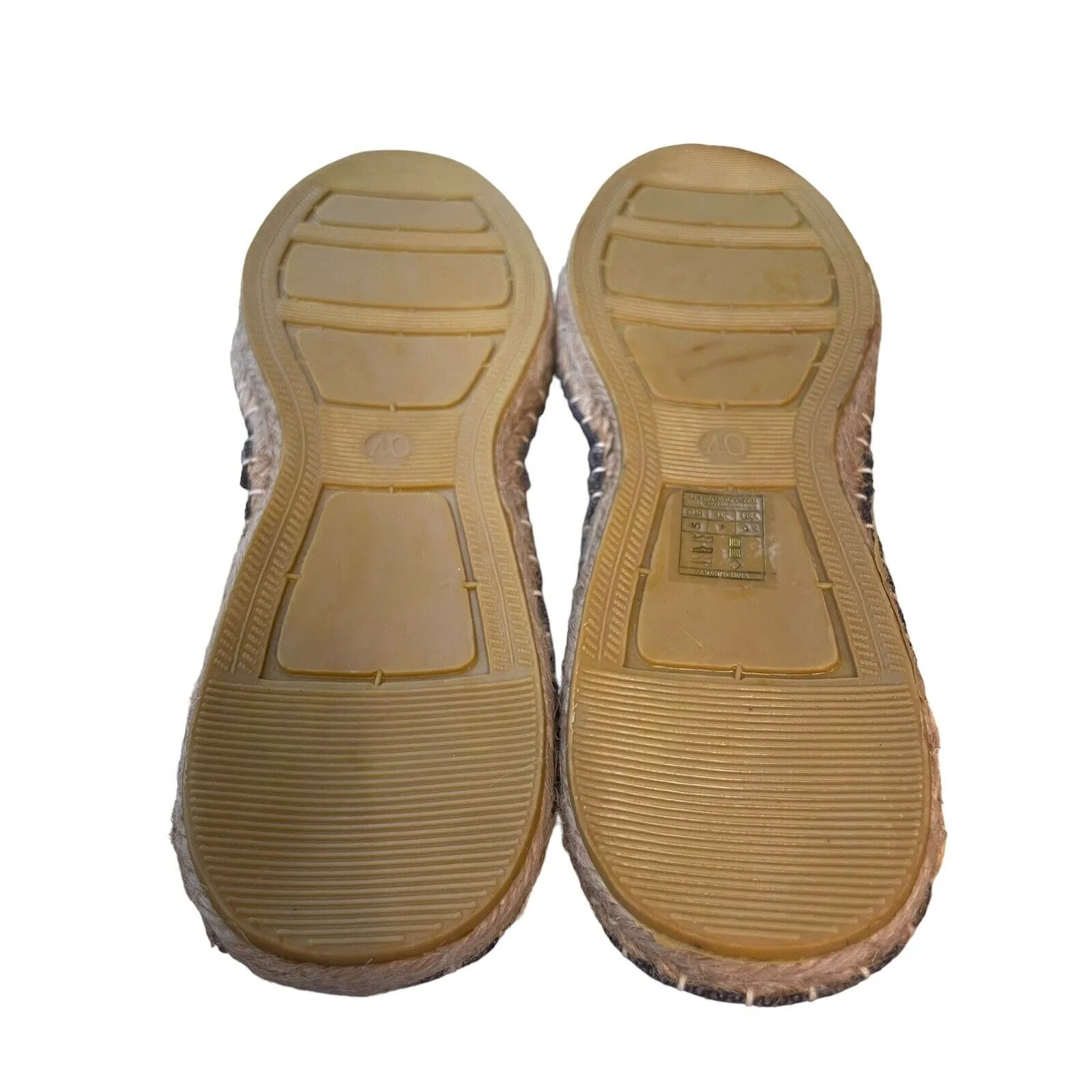 Maison Scotch‎ Slip-on Flat Espadrilles Women Size 9.5 US 40 EU Blue Canvas Rope - Image 5