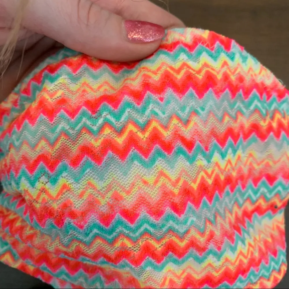 Victoria's Secret Pink Multicolor Chevron Lace Bandeau - Image 6