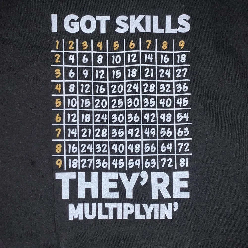 NWT Long Sleeve Graphic T-Shirt. “I’ve got skills they’re multiplying. - Image 2