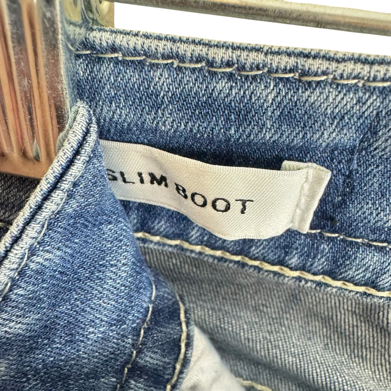 VIGOSS Slim Boot Cotton Medium Wash Low Rise Jeans Size 0 - Image 5