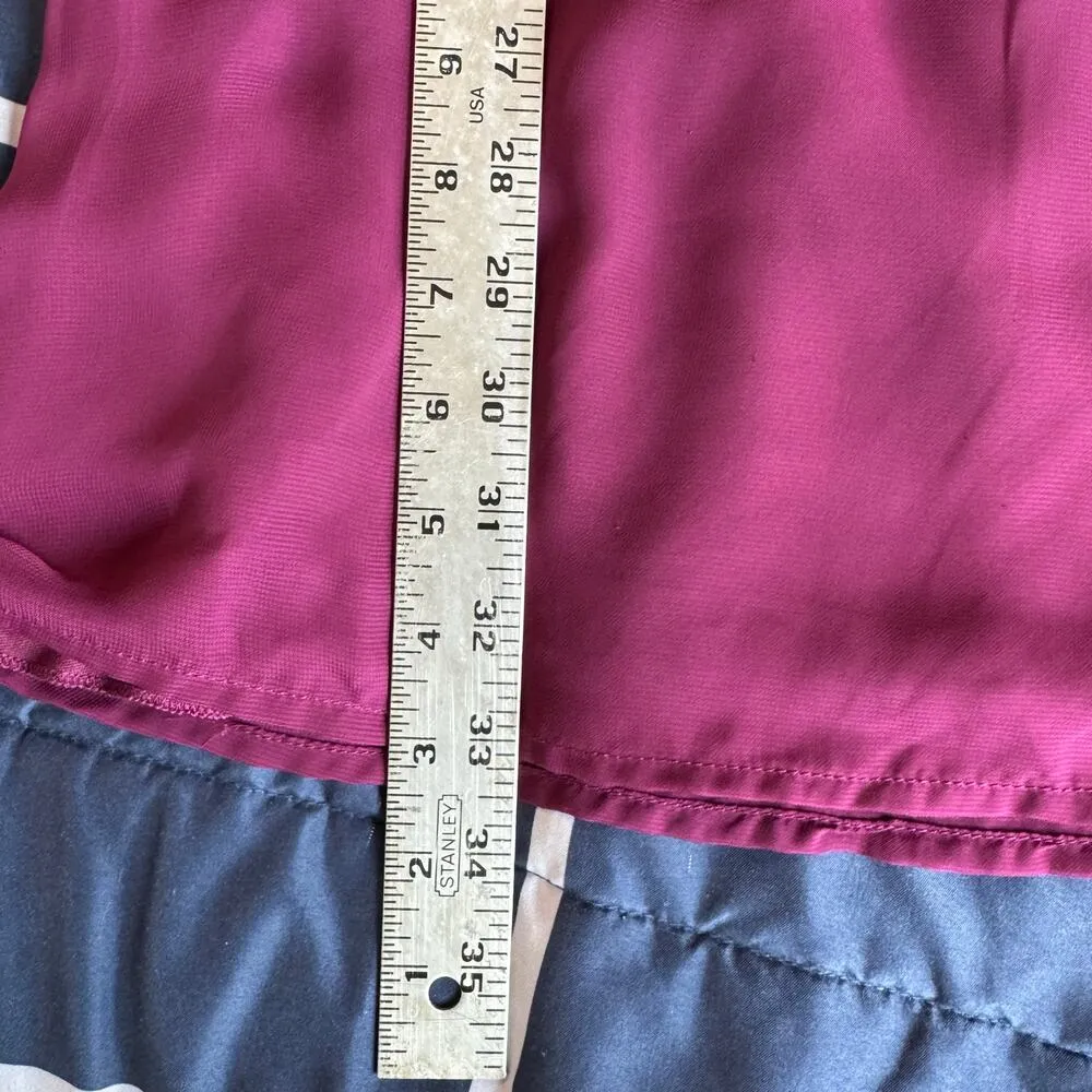 Accidentally in Love Burgundy Chiffon Dress – Size Medium - Image 7