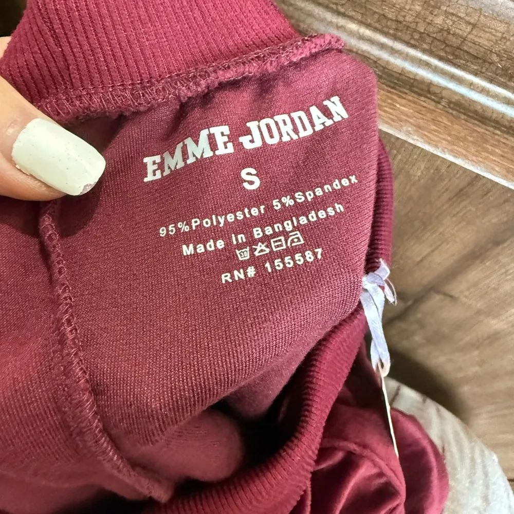 Burgundy Drawstring Pajama Pants Elegant Red - Image 7