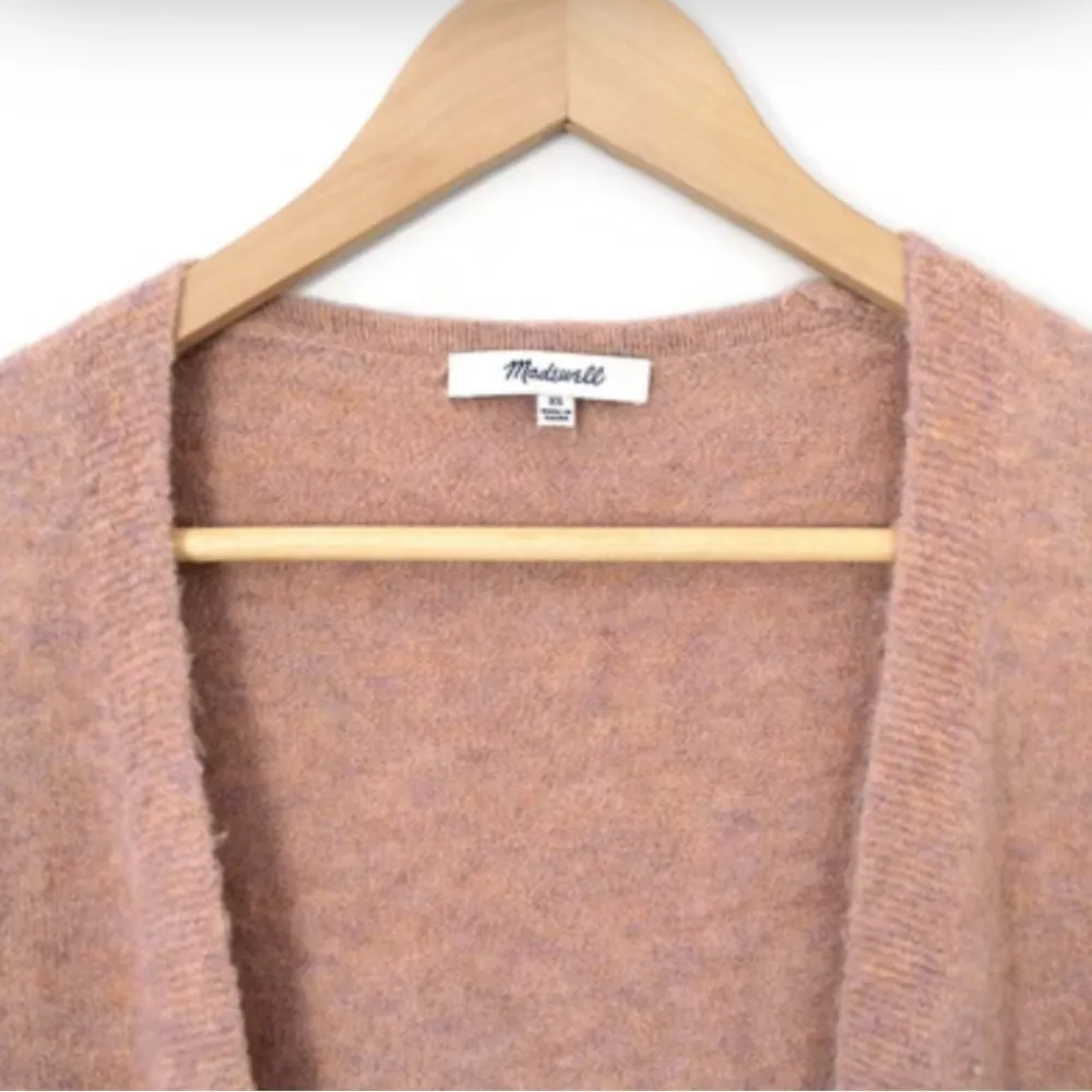 Madewell Kent Cardigan Sweater, Coziest Yarn, Heather Carnation, XS - Image 2