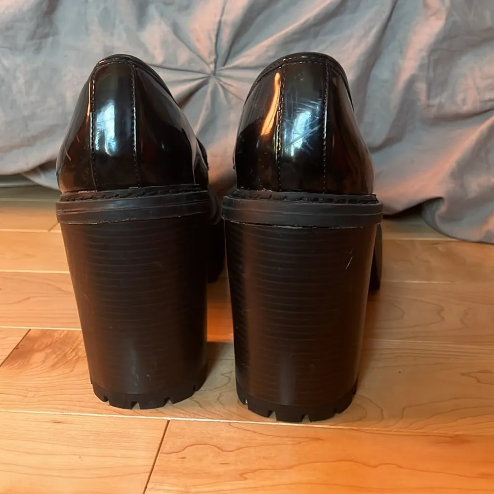 Patent Leather Black Heels - Image 3