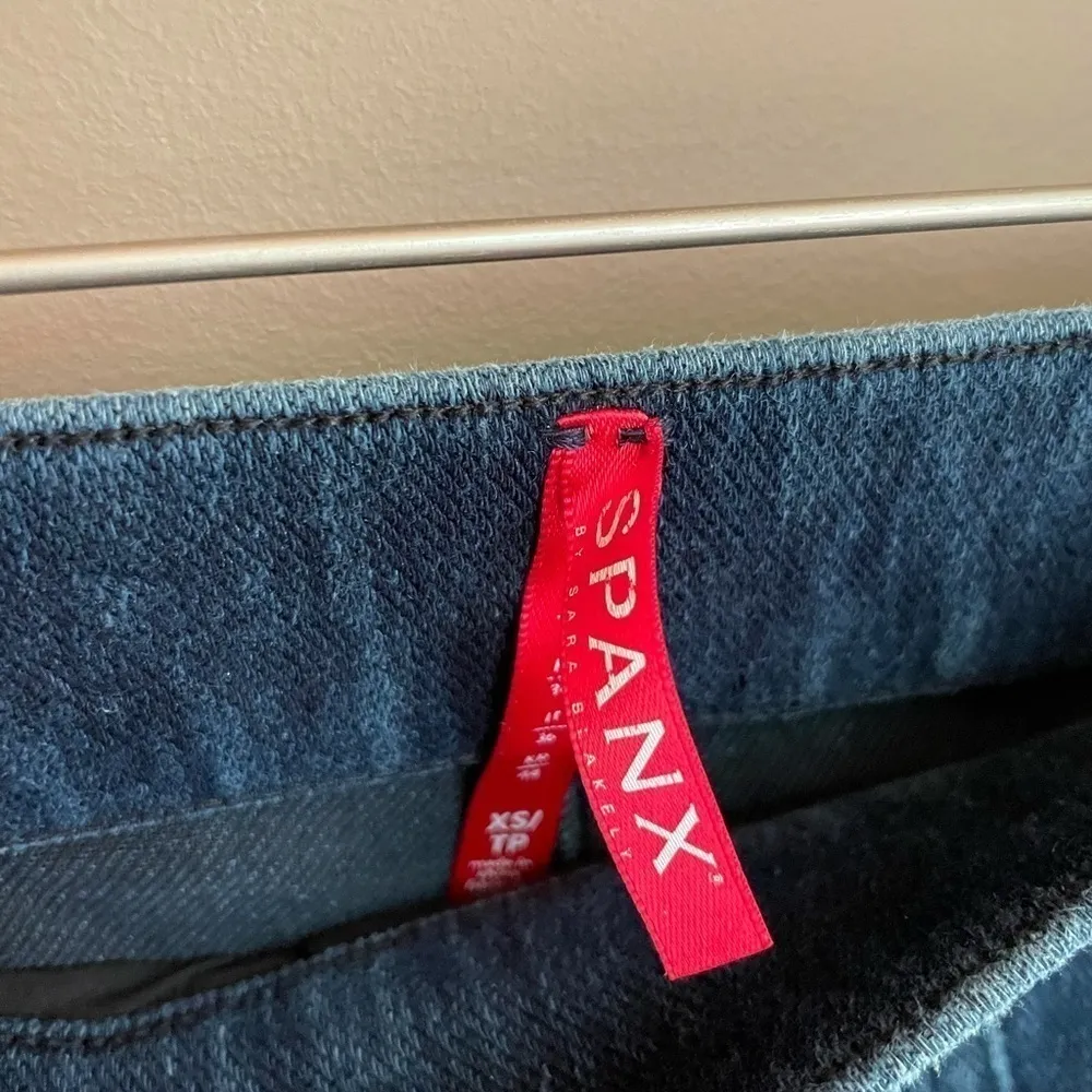 SPANX Jean-Ish‎ Ankle Leggings Twilight Rinse Sz XS - Image 6