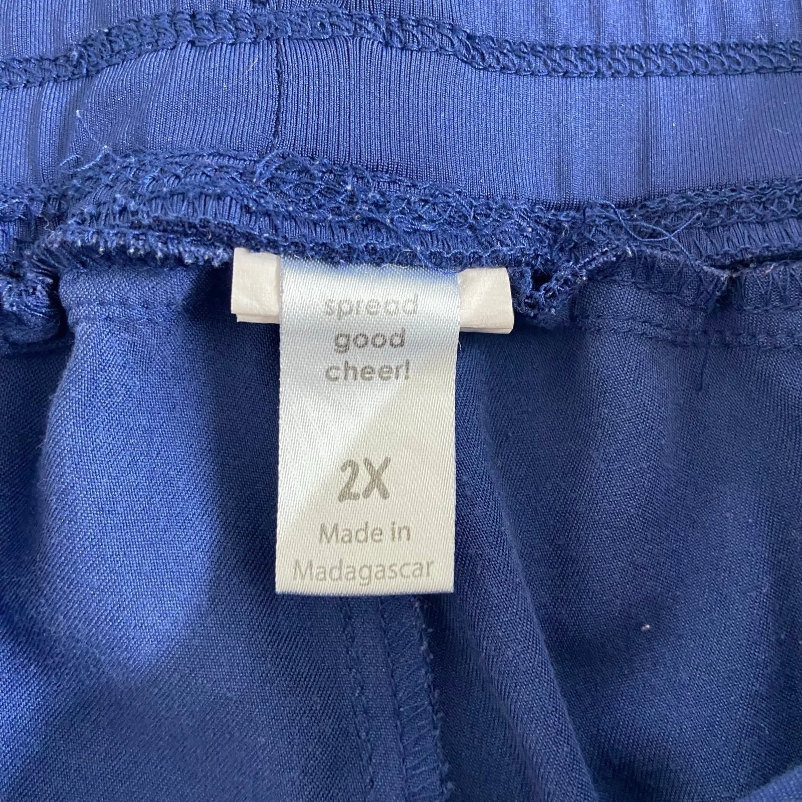 WINK W123 women's blue pull on adjustable stretch scrubs pants medical uniform Size 2X - Image 9