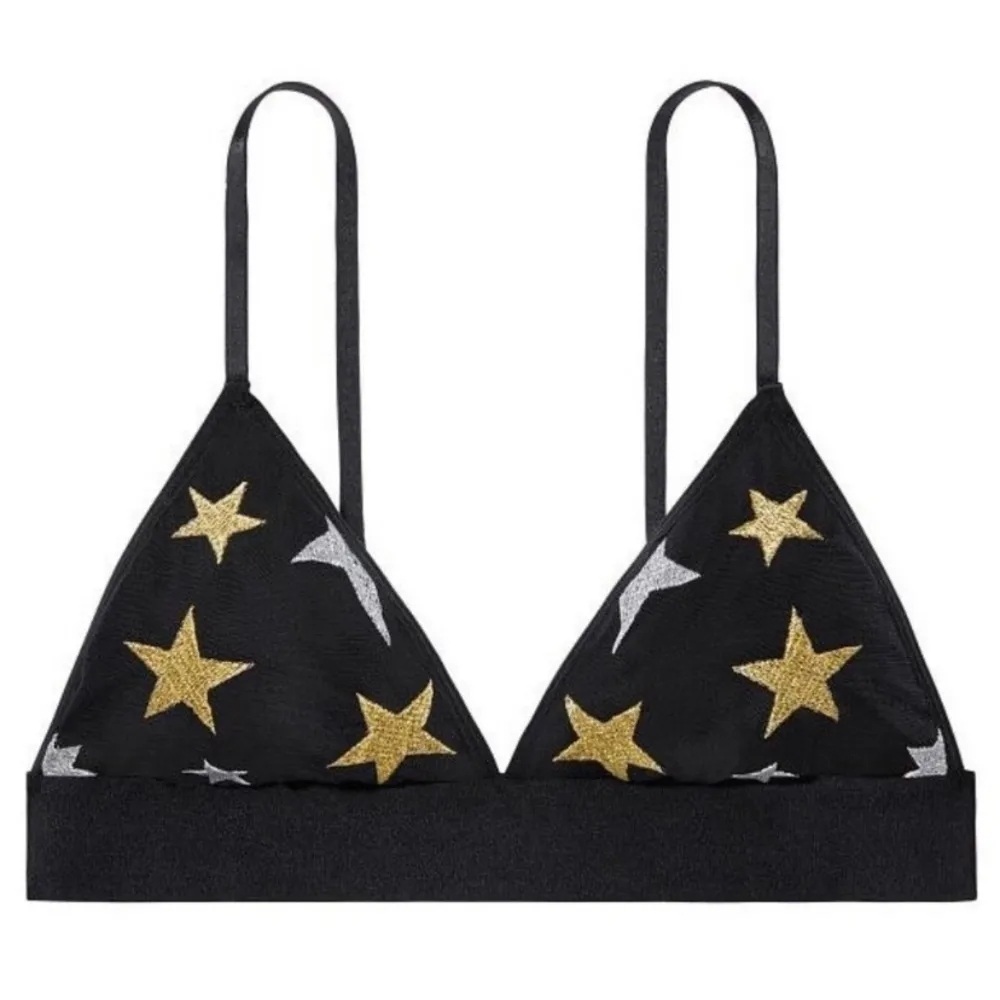 Victoria's Secret PINK black metallic bralette - Image 3