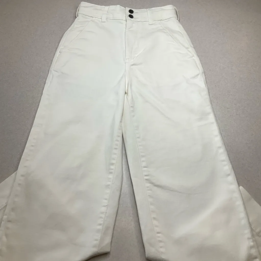 Everlane Organic Wide Leg Pant 00‎ Bone White - Image 3